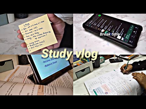 Productive study vlog 🌨️ | Class 12 Commerce| Exam weekend days😤