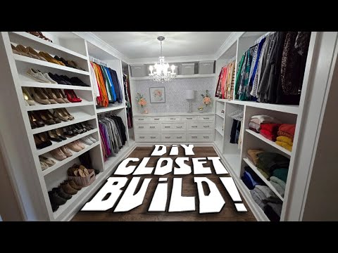 Building Mrs CityBilly's MASSIVE Walk In Closet!