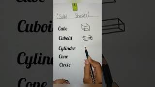 Solid shapes, shapes,3D shapes #shorts #youtubeshorts