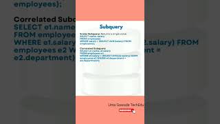 SQL Subquery explain | SQL Tutorial for Beginners