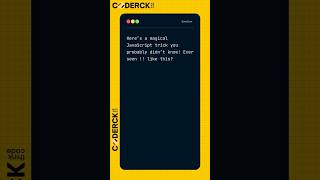 Here’s a magical JavaScript trick you #JavaScript #JavaScriptTips #WebDevelopment #CodingShorts