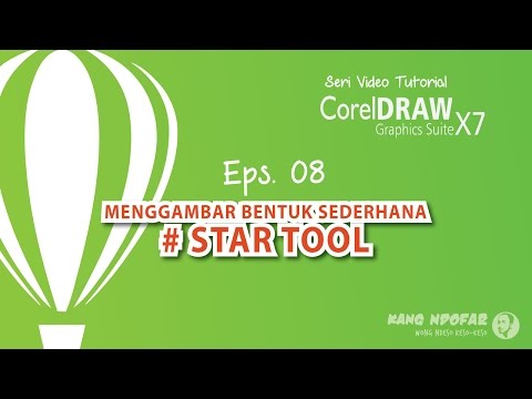 Menggambar dengan Star tool CorelDraw X7