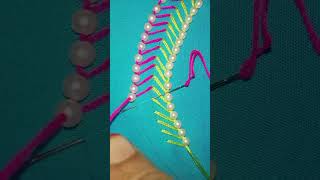 Latest Thearding Gorgeous Embroidery Bakhiya #Bunai #Theard #Method #Fly #floral #viral #foryou