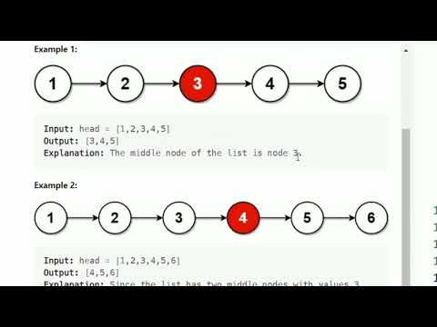 Middle of the LinkedList #leetcode #linkedlist