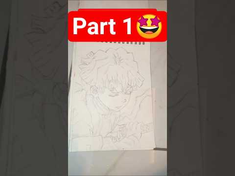 Finally draw the zenitsu 🤩 Part-1#shorts #zenitsudrawing