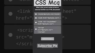 CSS question #coding #shorts