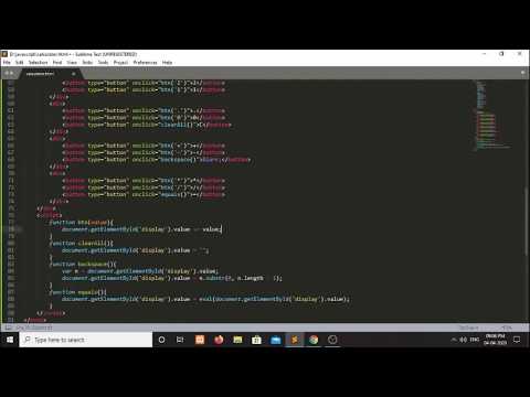 Simple calculator - HTML, CSS & JS