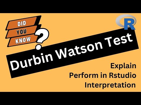 Durbin Watson Test - How to perform Durbin Watson Test in R - Interpretation