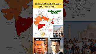 Top & Least Indian States by Foreign Tourist Visits  🇮🇳✈️