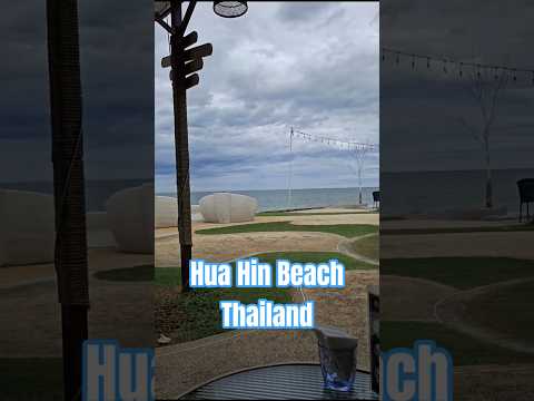Hua Hin Beach, Thailand for lunch and drinks #shorts #subscribe #travel #viral