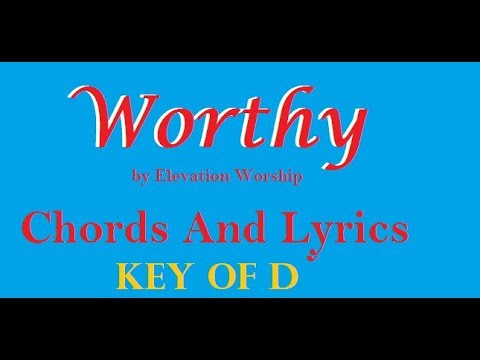 Worthy by Elevation Worship chords and lyrics Karaoke