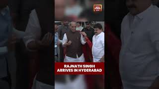 Rajnath Singh Arrives In Hyderabad #rajnathsingh #defenceminister #hyderabad #telangana #defence