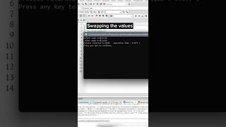 DAY 29 swapping the values in c