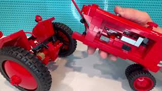 Custom LEGO tractor, Graham Bradley vintage design. Frustration and problems . #lego