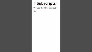 Mastering Subscripts in Markdown