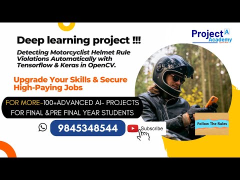 Detecting Motorcyclist Helmet Rule Violations Automatically with Tensorflow & Keras in OpenCV