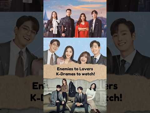 Enemies to Lovers Kdrama List! #enemiestoloverstrope #kdrama #korean#movie #list #dramareview #jtbc
