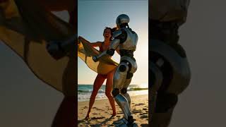 Me with My Robot Boyfriend in 2025 😍🤖 | Dancing on the Beach!