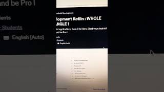 Android App Development Kotlin : WHOLE NEW LEARNING ANGLE !  - Udemy Free Course