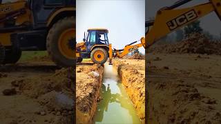 This JCB crossed the drain in a strange way 😱