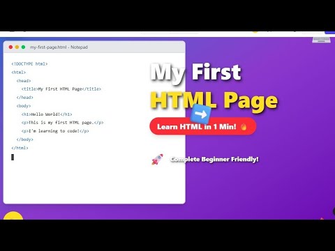 day1 “My First Web Page in HTML”#HTML #CSS #WebDevelopment #CodingShorts #DailyCoding #LearnToCode