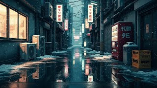 Snowy Kyoto Nights ❄️ Cozy Japanese Lofi to Study, Relax - Deep Music