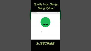Draw Spotify Logo Using Python | #pythonturtle #pythonstatus #python #shorts