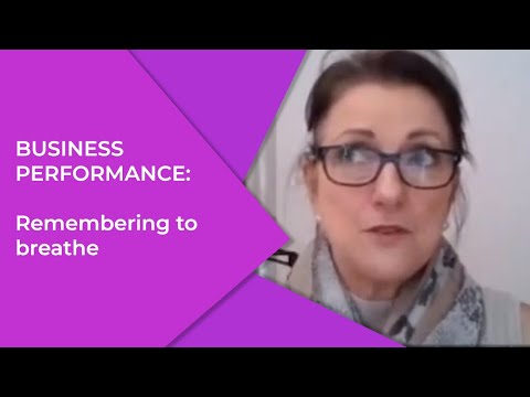 Increasing personal performance through breathing right