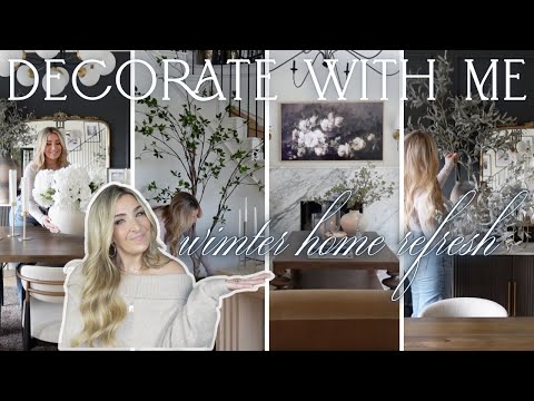 DECORATE WITH ME | Refreshing my home decor for winter!