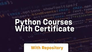 python courses with certificate