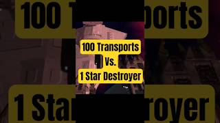 100 Transports vs 1 Star Destroyer #rts #empireatwar #starwars #exploits #gamingexploits
