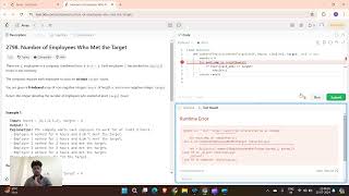 2798.Number of Employees Who Met the Target || LeetCode DSA in Python || Leetcode Problem Solving