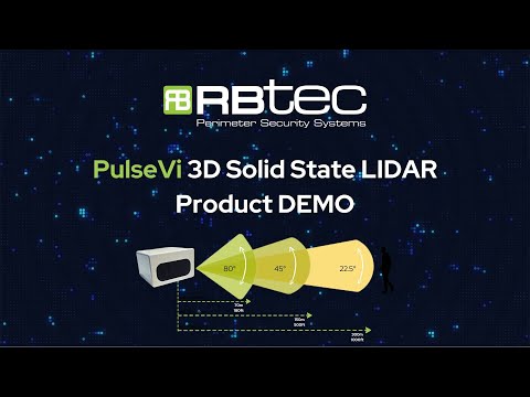 PulseVI 3D Solid State LIDAR Sensor for outdoor & indoor security applications