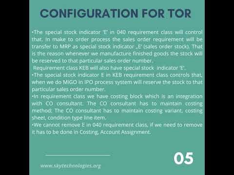 Transfer of Requirements (TOR)-  SAP SD  #sap #saptraining #saponlinetraining #sapsdtraining