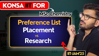 IIT-JAM'25 Chemistry Counselling: Best IITs for MSc Chemistry 🎓📊 (Placement vs Research)