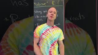 What is "above" the complex numbers??