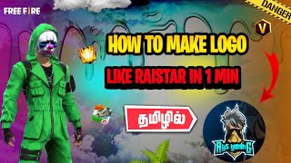 HOW TO MAKE LOGO LIKE RAISTAR🔥💯🌈 | RYS GAMING