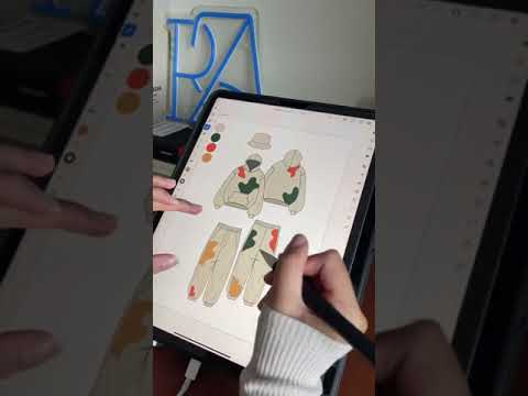Design Your Tracksuit on iPad | Today's Design Idea #appareldesign #streetwear #adobeillustrator