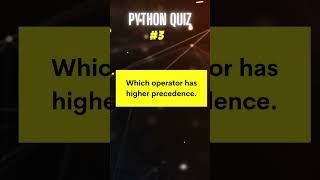 #3 Python Quiz Questions and Answers for Beginners - Test Your Python Skills! pythonquiz #shorts