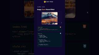 CSS Image Zoom Hover Effect #shots #shortvideo #html #css