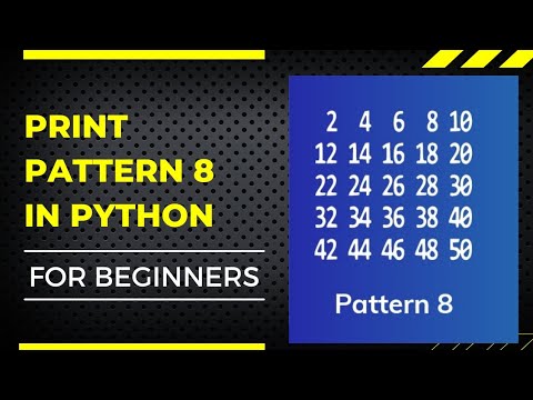 Pattern 8 in Python