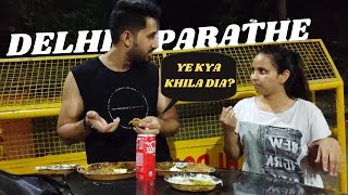 Moolchand Paranthe Wala 🇮🇳 - Delhi Street Food #vlog