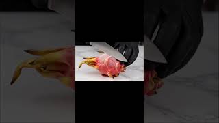 Cutting Frozen Dragon fruit in satisfying way. #asmr #satisfyingvideos #youtubeshorts #trending #fyp