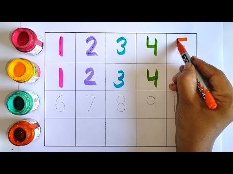 how to learn counting for kids | how to write numbers for kids | 12345 rhymes