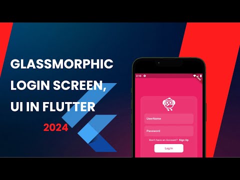 Flutter Glassmorphism Tutorial: Build a Stunning Login Screen (Beginner-Friendly)