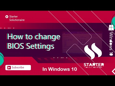 How To Change Bios Settings In Windows 10