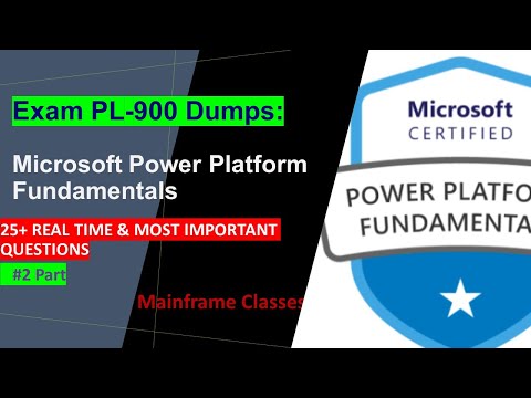 Pl -900 | Microsoft Power Platform Fundamentals | Real Exam Que & Ans | Part2 |100% Pass | Free PDF