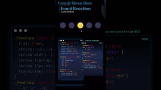 😊 Emoji Reaction Radio Button Using JavaScript! 💻✨||#shorts #shortvideo #emoji #buttonanimation #web