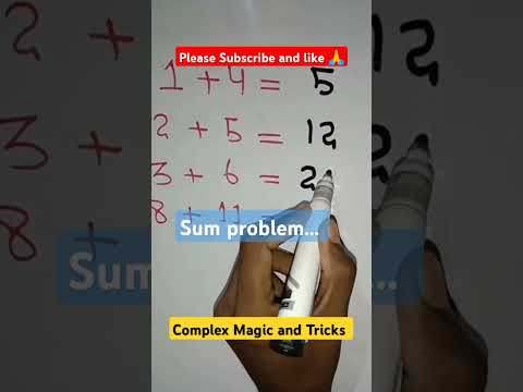 Sum in math #maths #mathstricks #plus #mathematics #puzzletricks