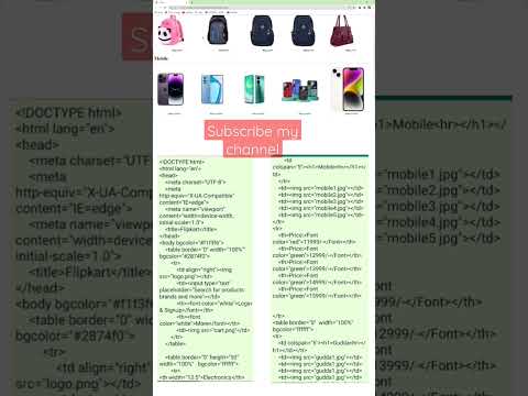Flipkart clone using #html5 #css